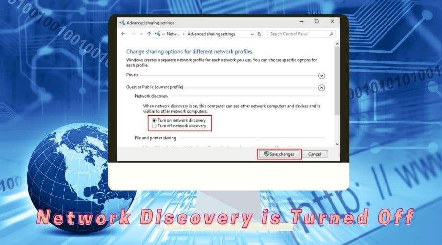 Network Discovery is Turned Off