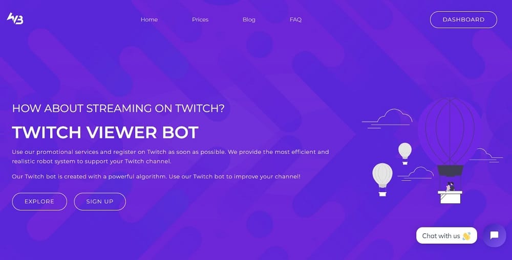 ViewerBoss Viewer Bot for twitch overview