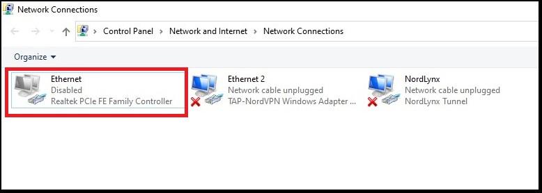 network connection 2