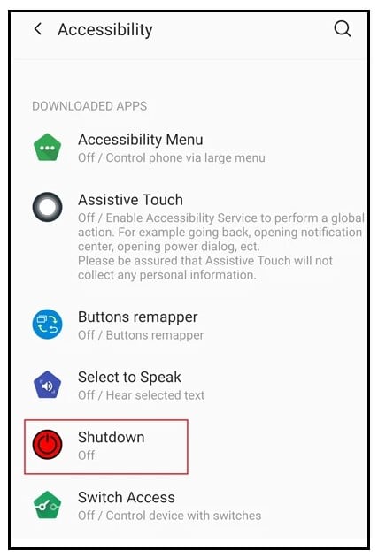 Accessibility permissions