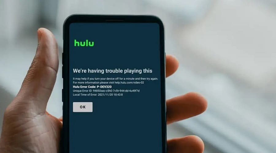 Hulu: We're Having Trouble Playing This