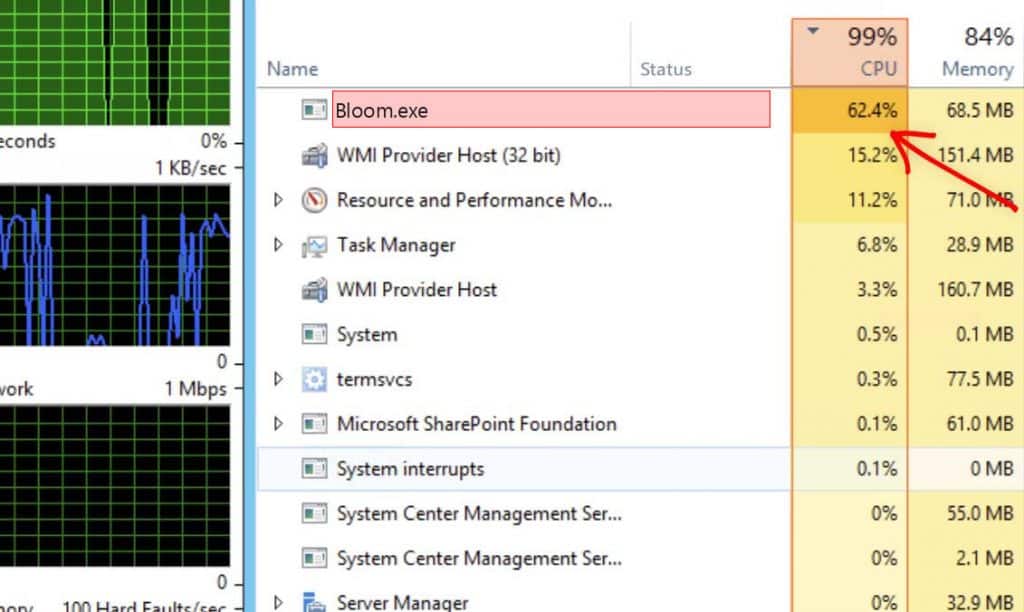 Bloom-exe-high-cpu