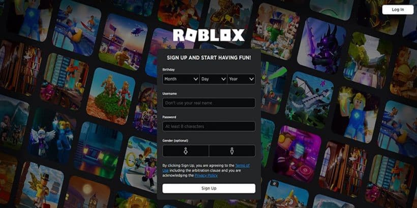Help option at the bottom of Roblox’s home page