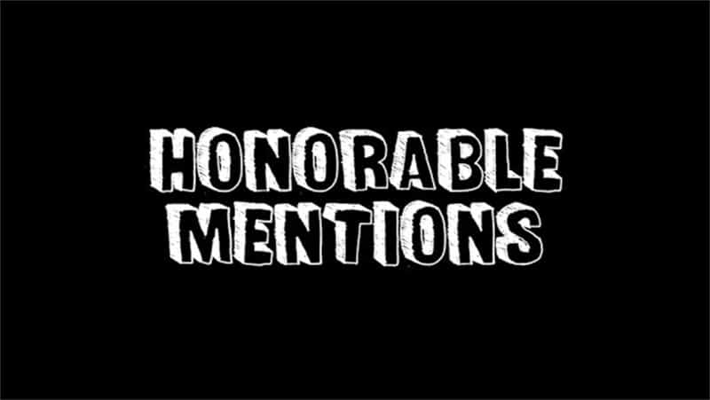 Other honourable mentions