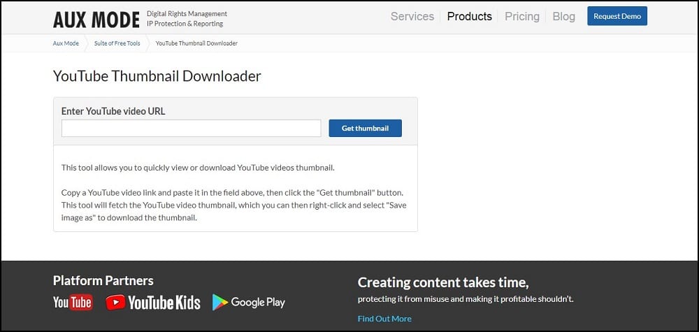 AUX MODE YouTube Thumbnail downloader