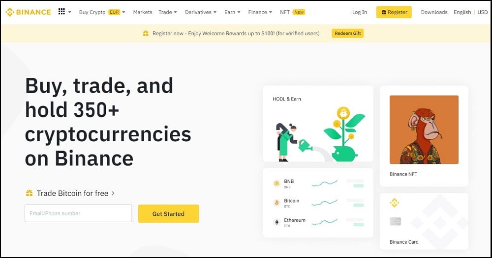 Binance Homepage