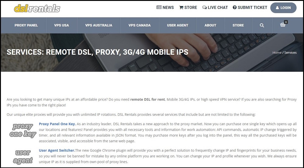 DSL Rentals for Mobile Proxies