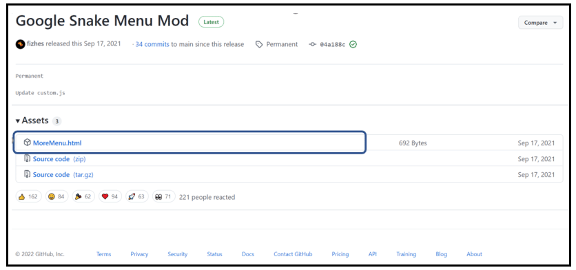 Google Snake Mods: Add Github Mode (2023)