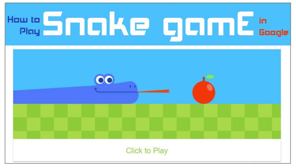 How to Play the Google Snake Game