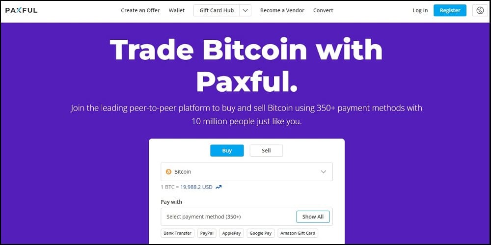 Paxful Homepage