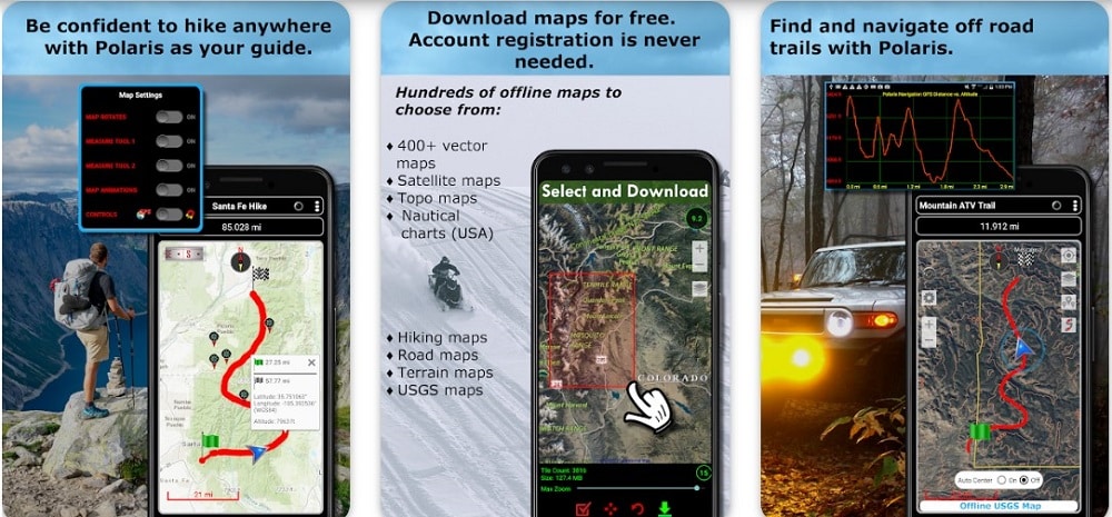 Polaris GPS Navigation Apps
