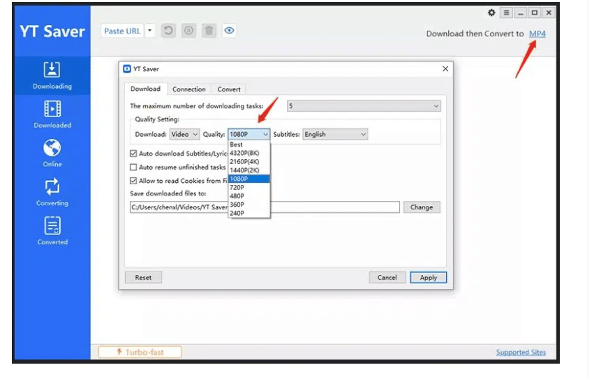 Video output section