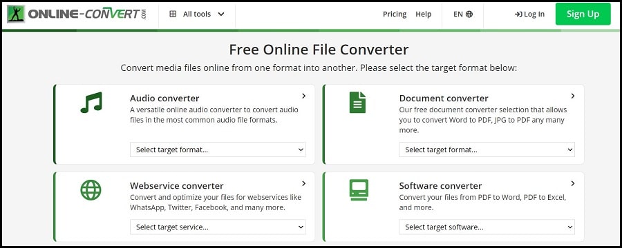 Online converter