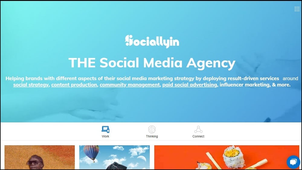 SociallyIn Homepage