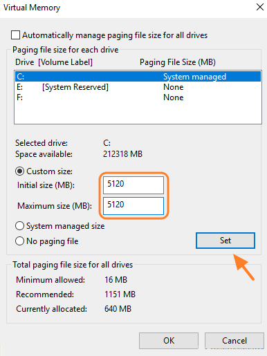 Custom Size