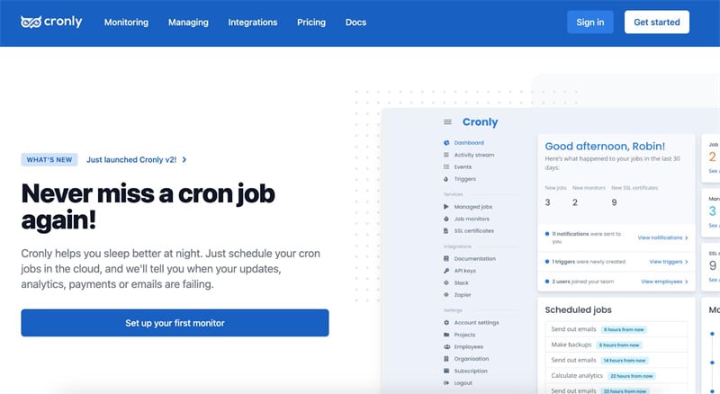 Different types of Cron monitoring tools are available