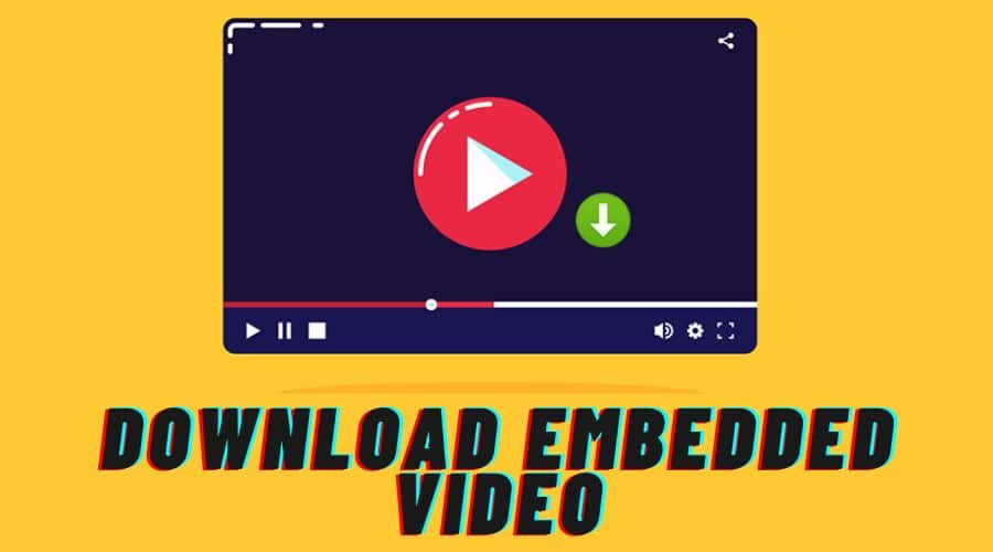 Download embedded video