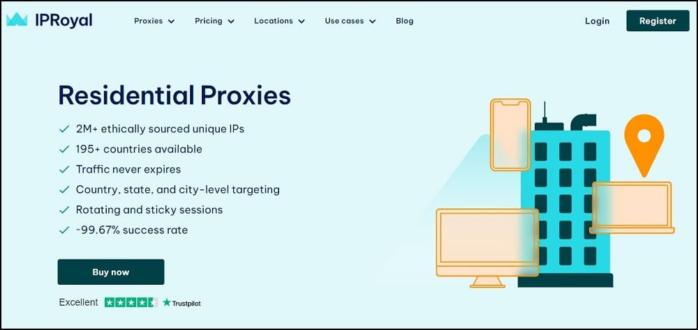 IPRoyal free residential proxies