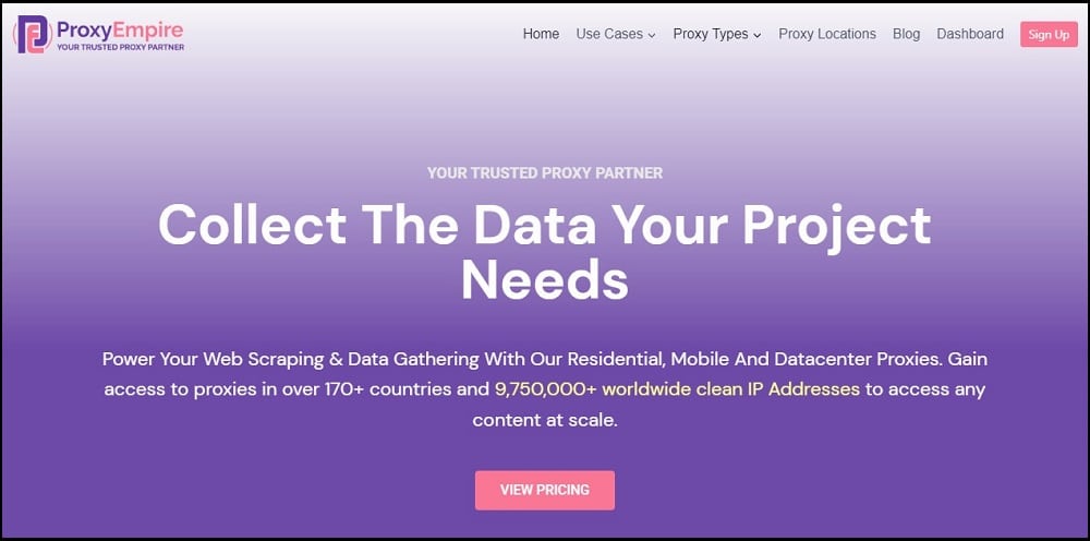 ProxyEmpire getting the data your project needs