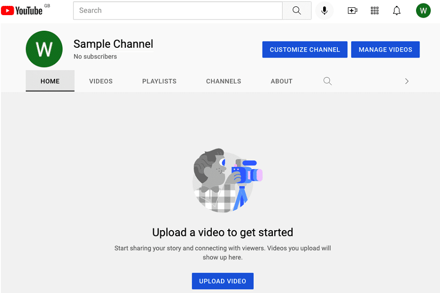 Upload Content to Your New Channel