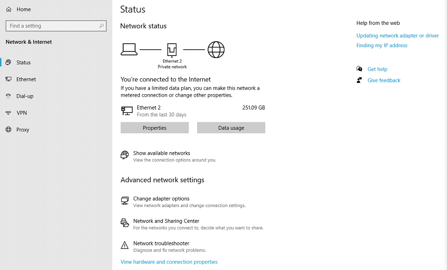 change adapter options