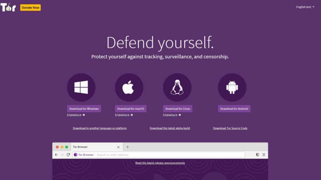 Use The TOR Browser