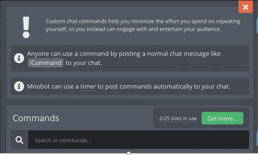 Create commands