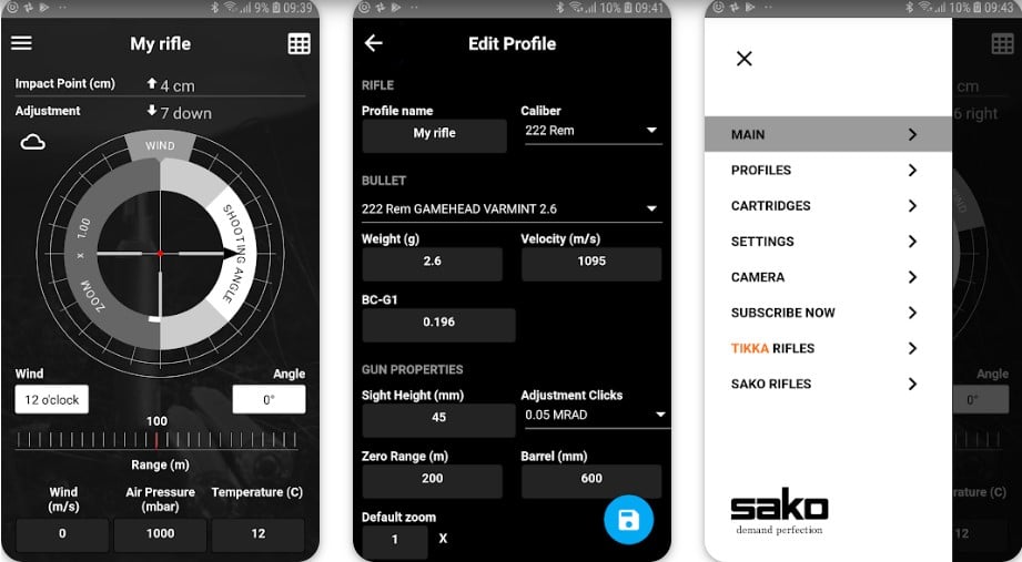 Sako Ballistics Calculator Apps From Play Store