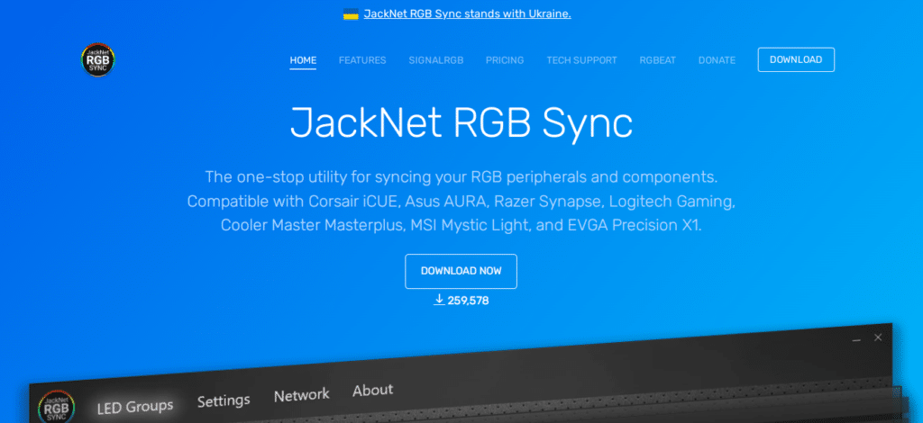 JackNet RGB Sync