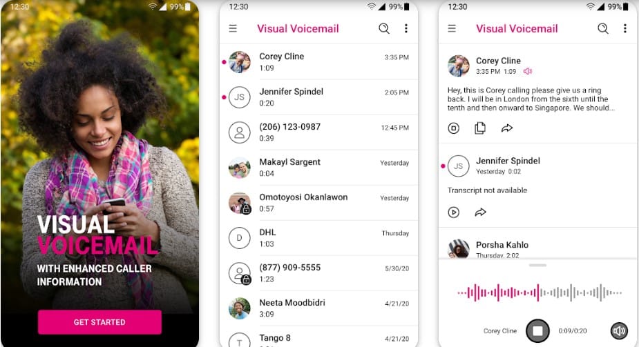 T-mobile visual voicemail Apps Download