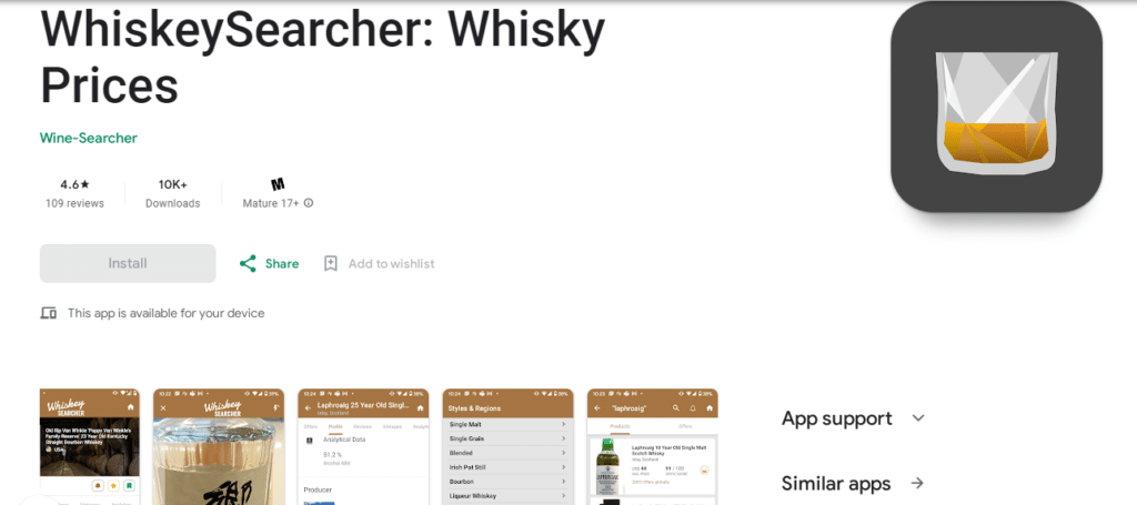 Whiskey Searcher App