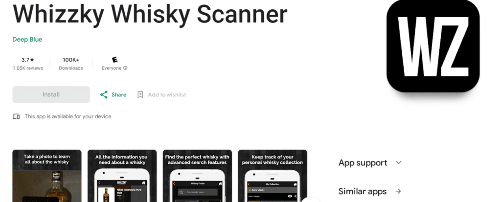 Whizzky Whisky Scanner