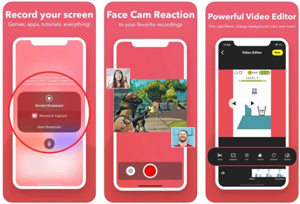 screen recorder apps on ios