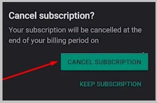 Cancel Subscription