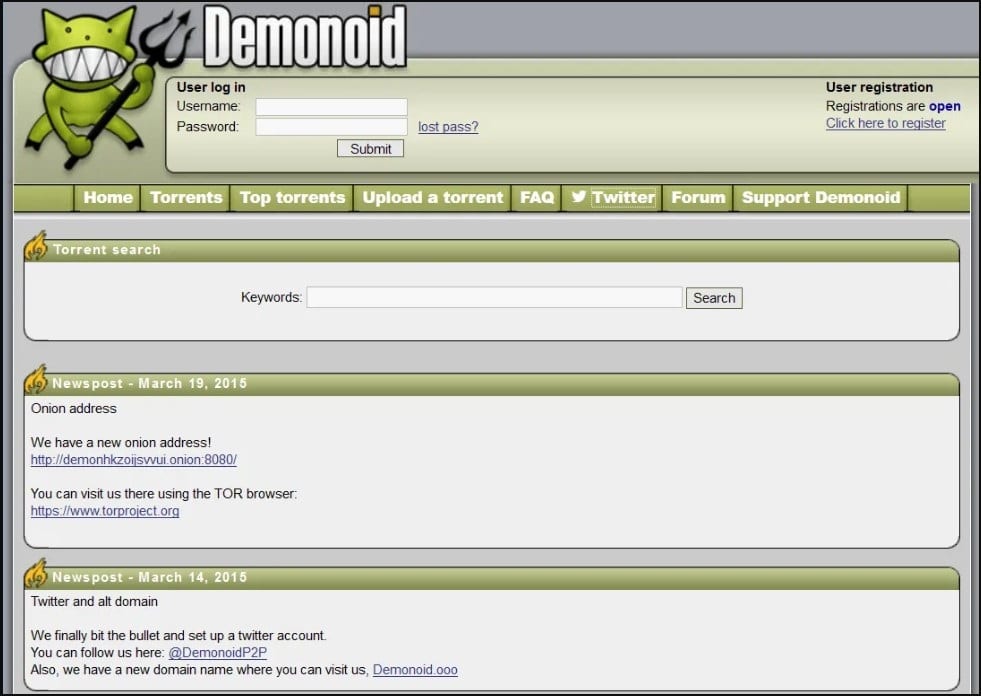 Demonoid Features