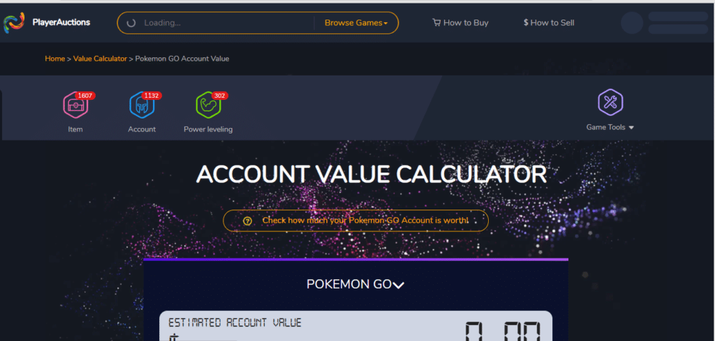 PlayerAuctions Value Calculator