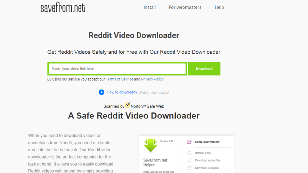Savefrom Reddit Video Downloader