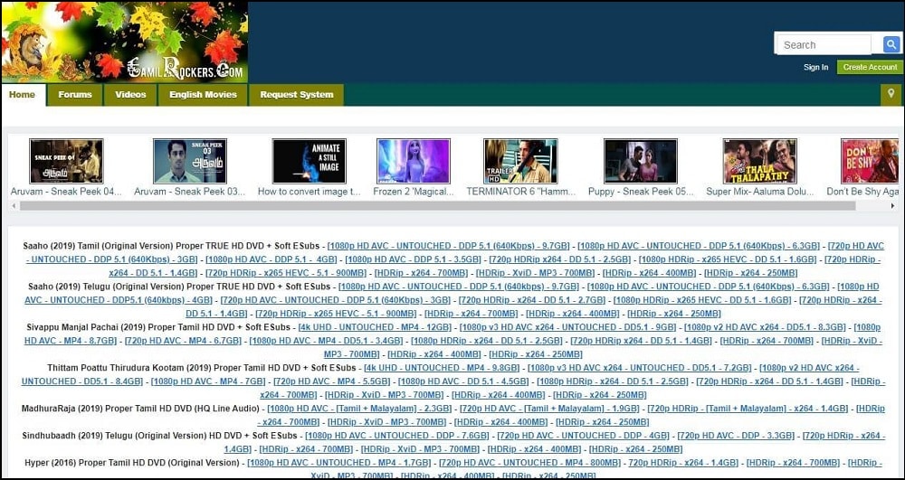 Tamilrockers Proxy Overview