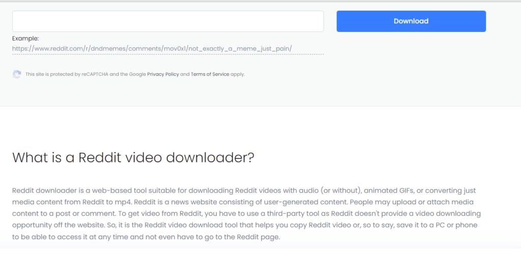 ToolZu Reddit video downloader