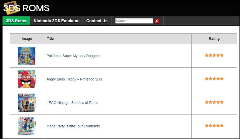 3DSRoms Nintendo 3DS Rom Site