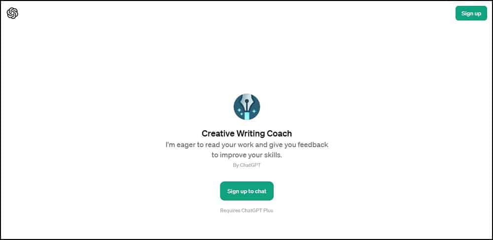 Creative Writing Coach Overview