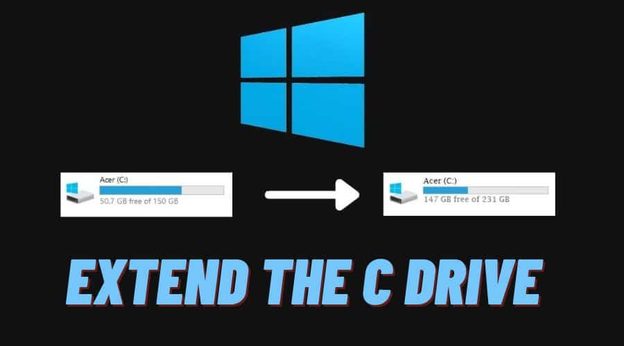 How to Extend the C Drive