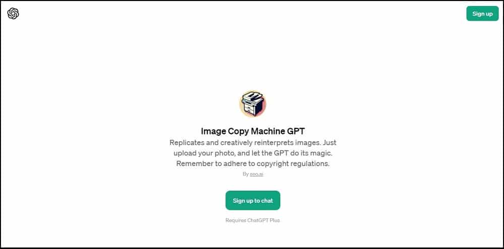 Image Copy Machine GPT Overview