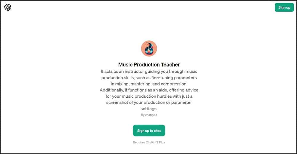 Music Production Teacher Overview
