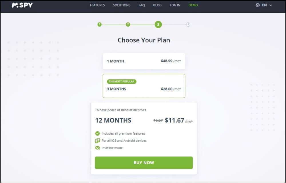 Select the Price Plan That Works