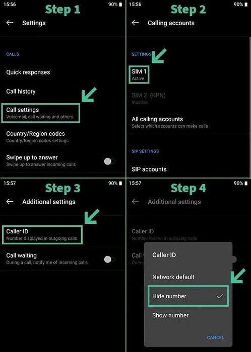 Using Settings on Android