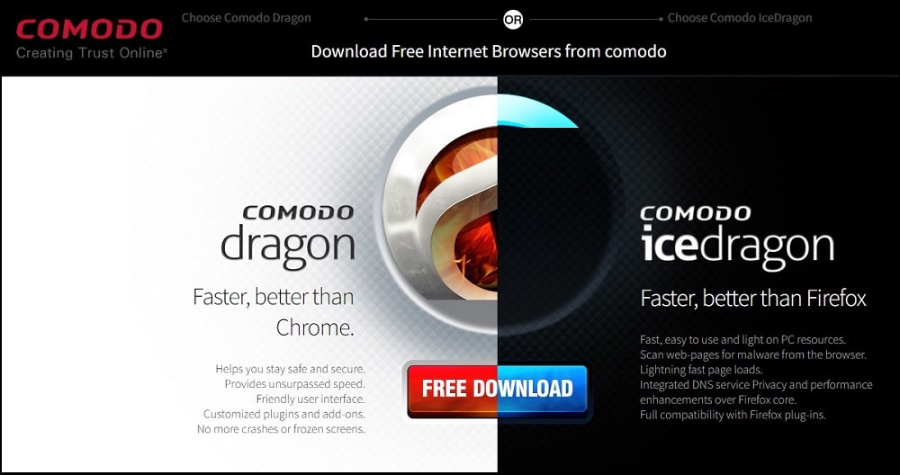 Comodo Dragon for Chromium Based Browsers