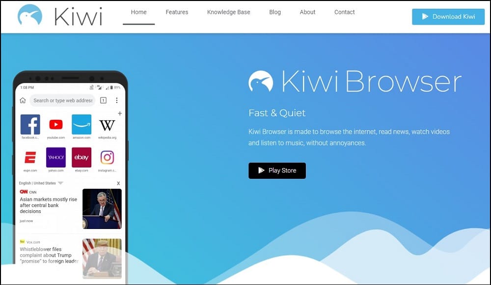 Kiwi for Chromium Based Browsers