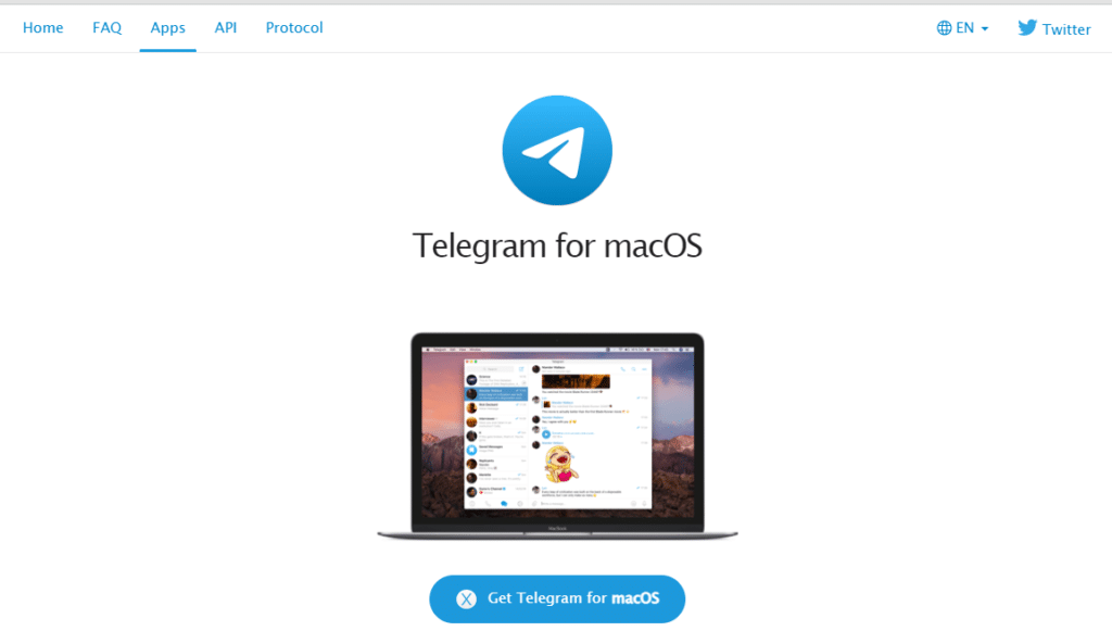 Access the Telegram app on your Mac device