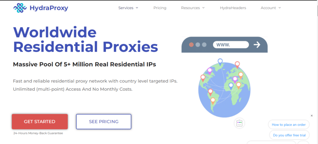 HydraProxy usa residential proxy